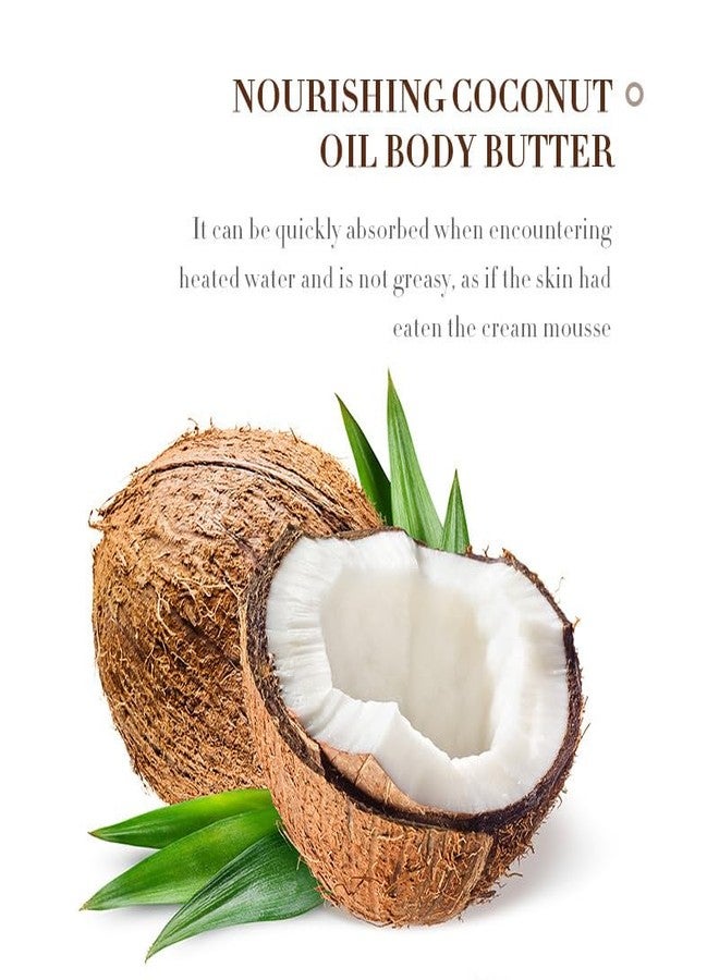 Grospe Coconut Body Butter for Dry Skin, Hand & Body Moisturizer with Organic Coconut Oil, Body Moisturizer for Smooth and Radiant Skin, 24-Hour Moisture Skin Care Coco Butter Body Lotion - Image 5